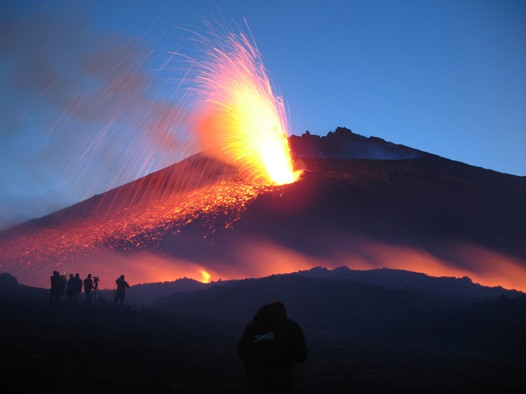 hike up the volcano